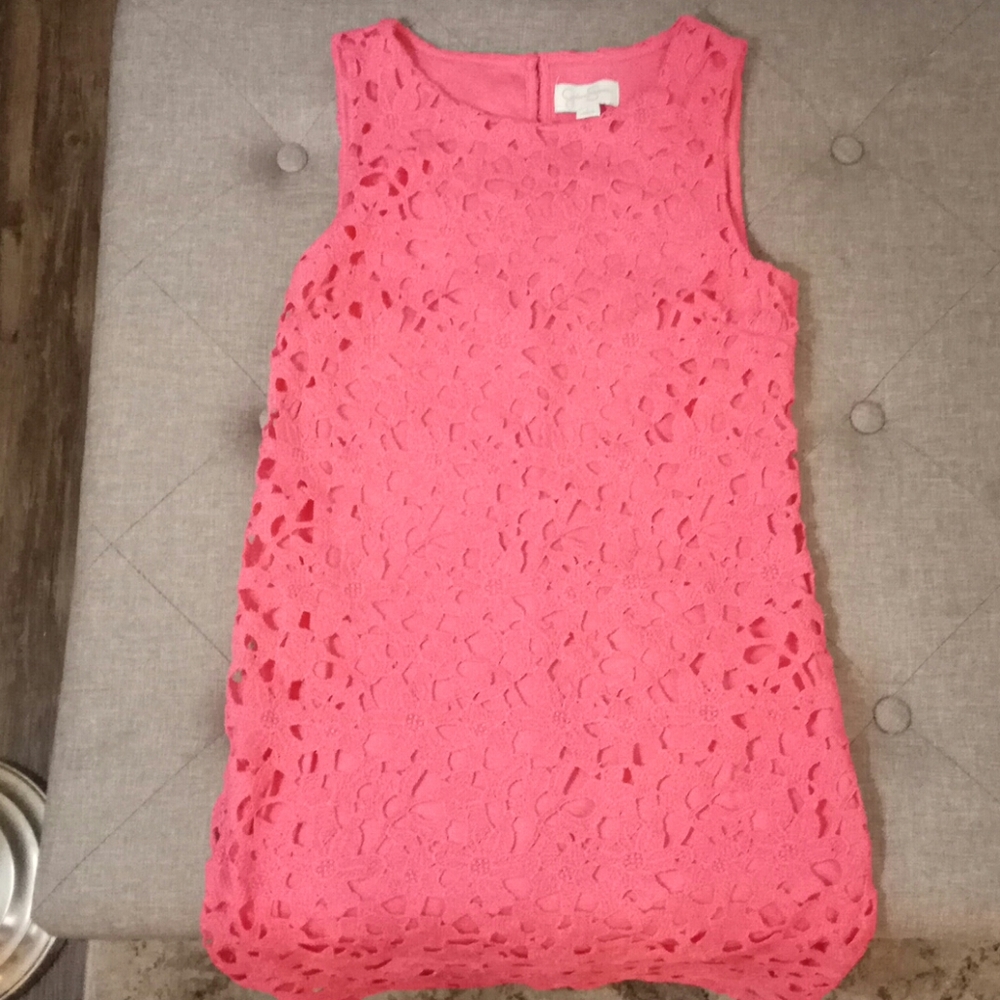 Pink. Jessica Simpson sheath.